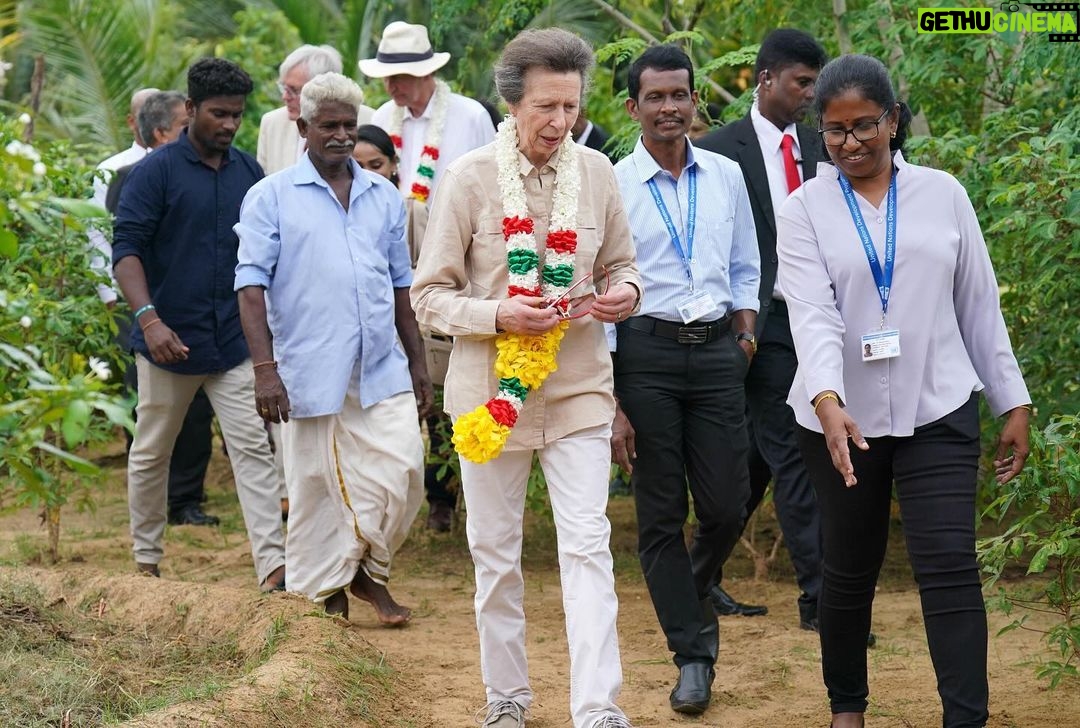 King Charles III of the United Kingdom Instagram - Thank you to everyone who welcomed Her Royal Highness and Sir Tim Laurence to Kandy and Jaffna today! 🇱🇰 🤝 The Princess joined The Halo Trust, Mines Advisory Group, United Nations Development Programme and International Organisation for Migration at The Halo Trust’s Muhamalai Demining and Resettlement Site. Her Royal Highness met members of the community who have resettled on the land following successful mine clearances. 📚 At Jaffna Public Library, The Princess met members of Sri Lanka’s Tamil and northern communities and hear how the library is a symbol of northern education and culture. 🙏 Earlier, at the Temple of the Sacred Tooth Relic in Kandy, Her Royal Highness toured the historic Buddhist Temple and took part in a traditional ceremony with the Acting Chief Custodian.