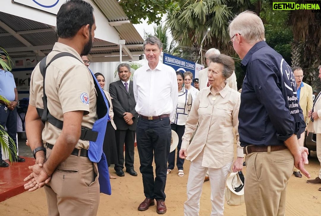King Charles III of the United Kingdom Instagram - Thank you to everyone who welcomed Her Royal Highness and Sir Tim Laurence to Kandy and Jaffna today! 🇱🇰 🤝 The Princess joined The Halo Trust, Mines Advisory Group, United Nations Development Programme and International Organisation for Migration at The Halo Trust’s Muhamalai Demining and Resettlement Site. Her Royal Highness met members of the community who have resettled on the land following successful mine clearances. 📚 At Jaffna Public Library, The Princess met members of Sri Lanka’s Tamil and northern communities and hear how the library is a symbol of northern education and culture. 🙏 Earlier, at the Temple of the Sacred Tooth Relic in Kandy, Her Royal Highness toured the historic Buddhist Temple and took part in a traditional ceremony with the Acting Chief Custodian.