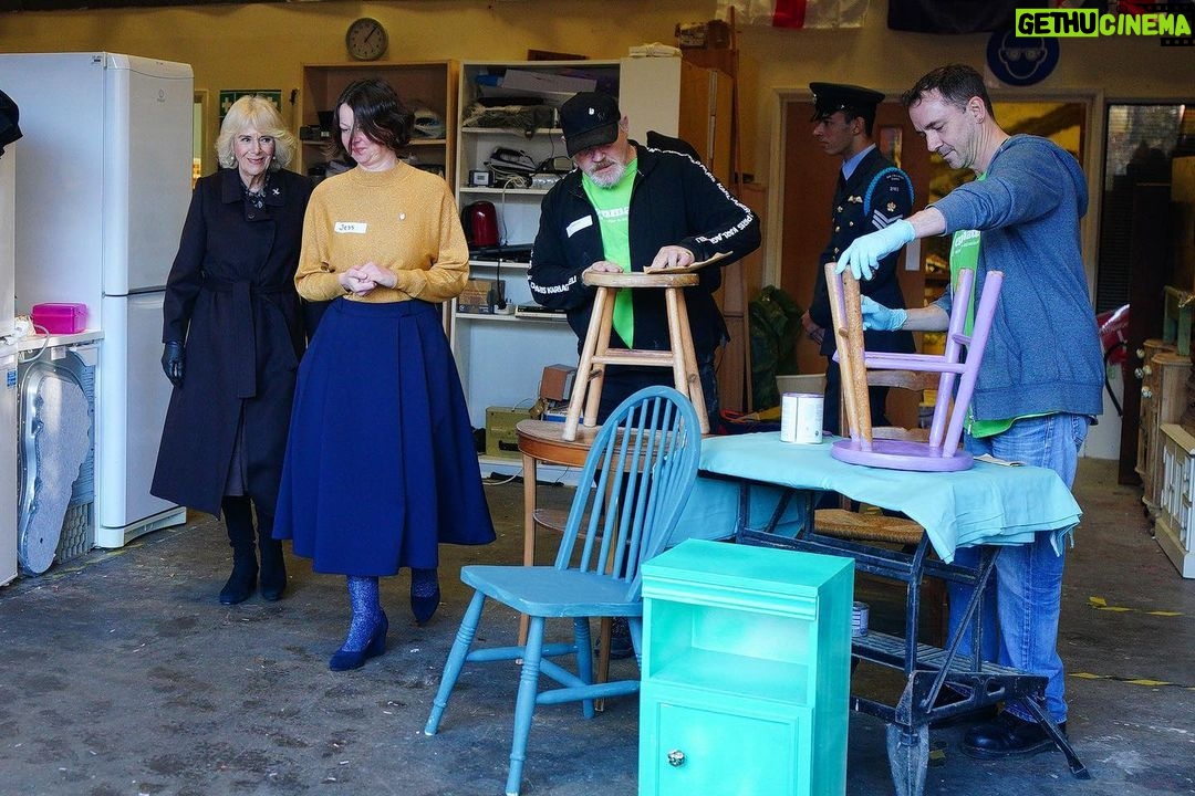 King Charles III of the United Kingdom Instagram - The Queen has spent the day in Bristol and North Somerset, beginning with a visit to celebrate 25 years of Emmaus Bristol. The charity supports individuals who have experienced homelessness, poverty and social exclusion. Those living at @EmmausBristol work in the charity’s social enterprises and receive tailored support plans, training and development opportunities. ⚒️🪑 During the visit, Her Majesty heard about the charity’s income generating streams and spent time with staff and companions, touring the warehouses where donated items are stored, repurposed, or upcycled. Later, Her Majesty visited @childrenshospicesw Charlton Farm site, which provides a homely space for children and young people with life limiting or life-threatening conditions, and their families. Touring the hospice, The Queen met staff and supporters, before joining children to decorate their Christmas tree. 🎄