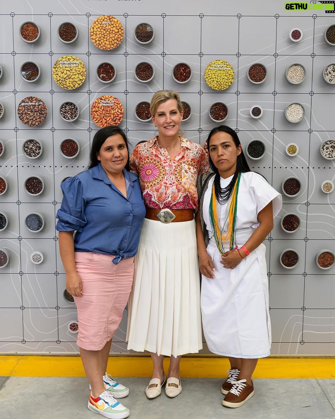 King Charles III of the United Kingdom Instagram - The Duchess of Edinburgh spent time with ex-FARC combatants at the Trópicos ‘Fruits of Hope’ coffee farm in Colombia, where she heard first hand how their important peace building work is creating new opportunities for communities. The Duchess visited The Centre for Research on Tropical Agriculture Seed Bank, to hear about their work to promote food security amidst climate change. HRH also saw advanced DNA sequencing technology being developed to help combat the illegal wildlife trade. The conflict in Colombia disproportionately impacts women and girls, many of whom are survivors of conflict-related sexual violence. The Duchess hosted peace builders and survivors, hearing their testimonies and experiences, and their crucial role in peace processes. 📷 Tim Rooke