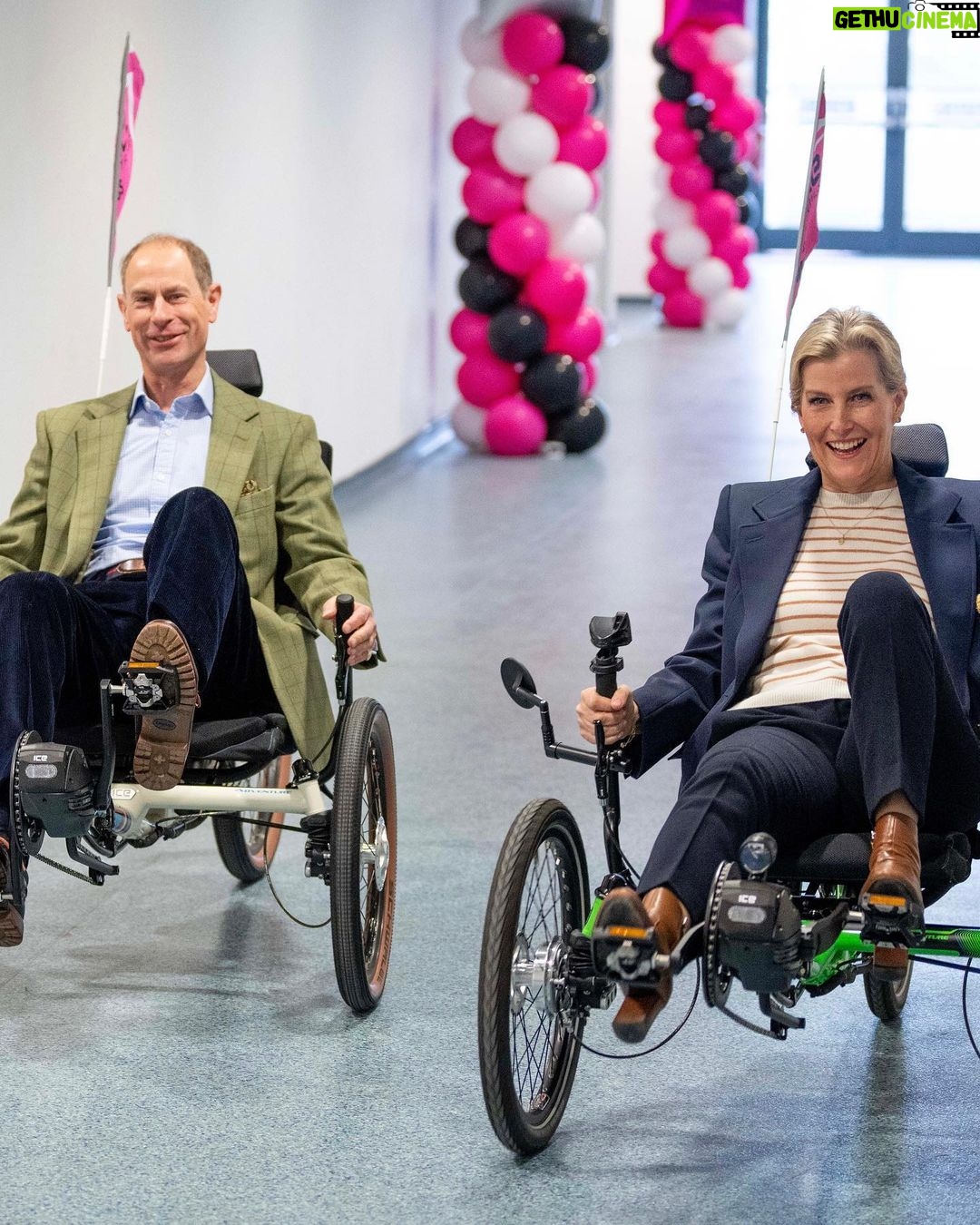 King Charles III of the United Kingdom Instagram - The Duke and Duchess of Edinburgh have visited the @NationalCyclingCentre, as they celebrate one year of the Limitless disability and para-cycling programme. 🚲 Limitless is British Cycling’s inclusive cycling programme which provides cycling opportunities for disabled people, regardless of age, impairment and ability. Their Royal Highnesses met with volunteers from the programme and, as Patron of @BritishCycling, The Duchess of Edinburgh presented awards to the newly-crowned national champions. 🚴🏅 National Cycling Centre