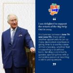 King Charles III of the United Kingdom Instagram - Last year’s #TheBigHelpOut saw millions of volunteers supporting their communities as part of The King’s Coronation celebrations. On the 7-9 June, there will be another opportunity to take part.