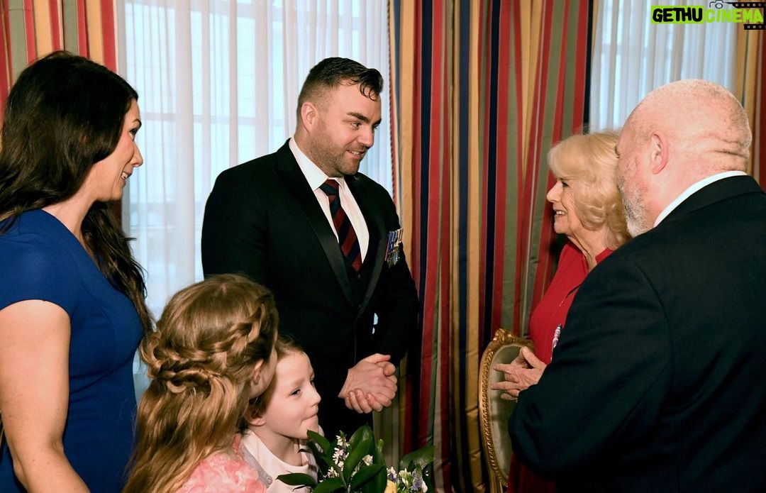 King Charles III of the United Kingdom Instagram - The Queen meets wounded soldiers and their families during a reception at Clarence House for The Colonel’s Fund. The Fund supports Grenadier Guards who have suffered serious physical or mental injury whilst on operational service since 1945. Her Majesty is Patron, as well as Colonel of the Grenadier Guards.