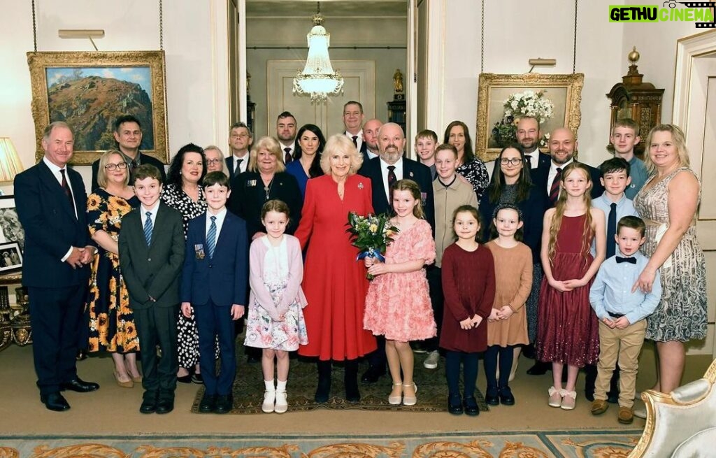 King Charles III of the United Kingdom Instagram - The Queen meets wounded soldiers and their families during a reception at Clarence House for The Colonel’s Fund. The Fund supports Grenadier Guards who have suffered serious physical or mental injury whilst on operational service since 1945. Her Majesty is Patron, as well as Colonel of the Grenadier Guards.