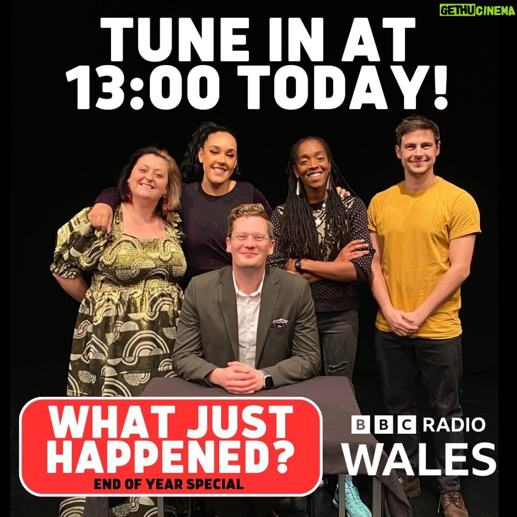 Kiri Pritchard-McLean Instagram - This afternoon on BBC Radio Wales we've got a bumper edition of What Just Happened. We've got a whole year of news to round up, after all! I'm on a team with the brilliant @melowencomedy . Robin Morgan hosts/stops us physically fighting @will_hayward_journo and @athenakugblenu