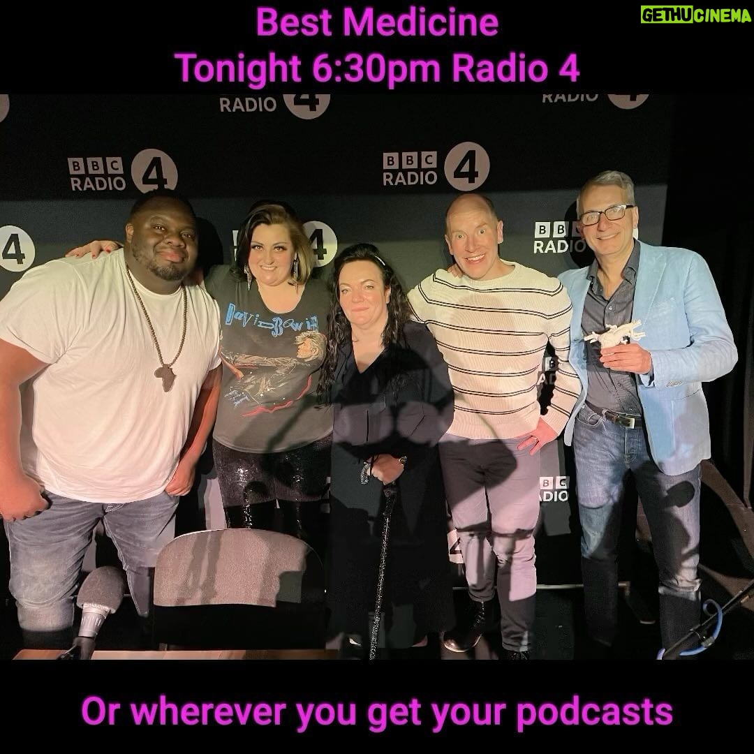 Kiri Pritchard-McLean Instagram - Tonight at 6.30pm on @bbcradio4 Best Medicine returns with another stellar episode. My guests are @manlikenabz @phillipavincentconnolly Dr Adam Kampff and @massimocaputi . It's a special one this episode. Thanks for the lovely messages about the show. You can catch all the episodes so far on @bbcsounds