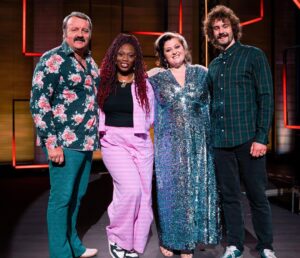 Kiri Pritchard-McLean Instagram - I'm on your tele tonight if you fancy it? 
I'm honoured to be hosting the Wales and West heat of the @bbcnewcomedy Awards. They took place in my beloved Bangor at @pontio_bangor . I love that the Awards hit parts of the country other tele just wouldn't bother with. 

The comedians at that heat are incredible, it was an honour to host and I can't wait to watch the final.  I've tagged them all so you can follow them. The episode is on iPlayer now and on TV on BBC Three tonight at 10pm. 

Also, how mad is it that my @fumbalinas outfit looks a totally different colour in every picture?