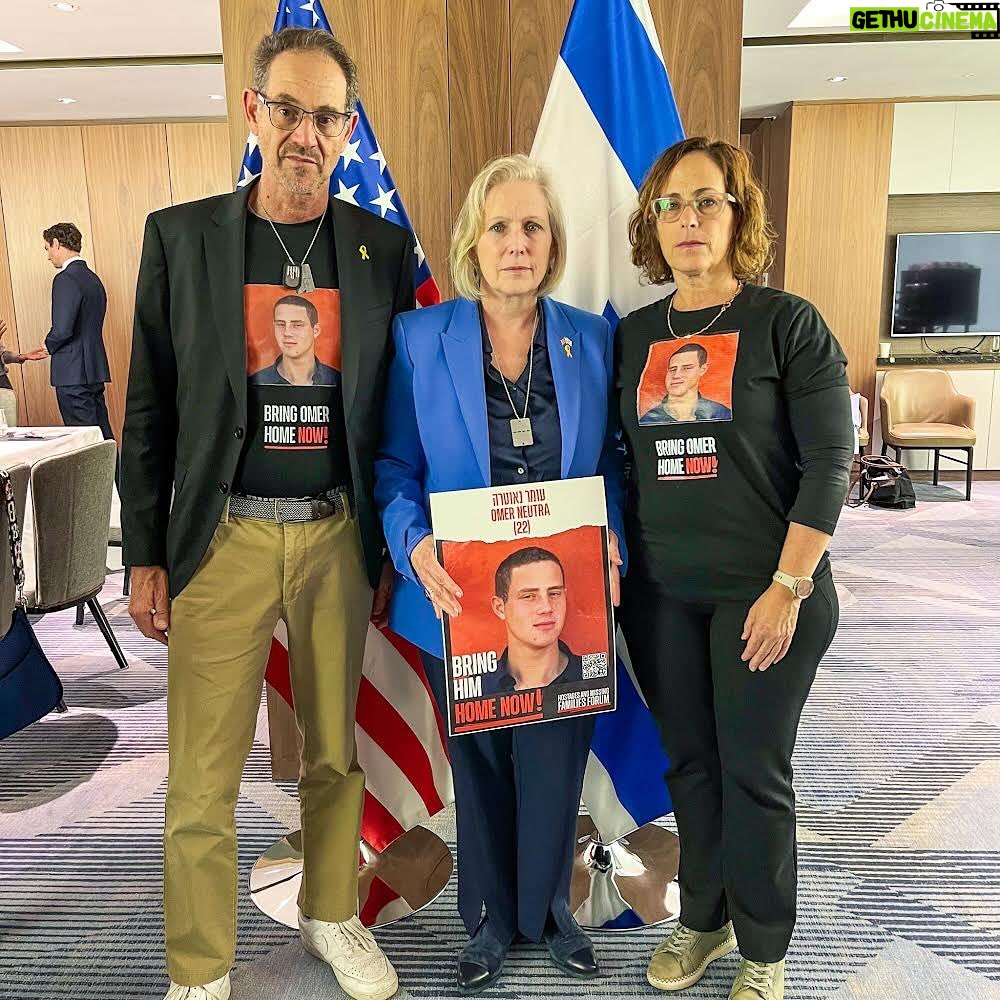 Kirsten Gillibrand Instagram - While I was in Israel this past weekend, I met with the families of Itay Chen and Omer Neutra, two New Yorkers who are still being held hostage by Hamas. Their families have been in indescribable pain these past three months, hoping their sons are alive and will be returned home. This nightmare must end now — and I will keep working until we bring Itay and Omer home.