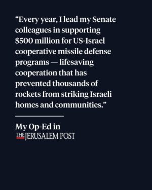 Kirsten Gillibrand Instagram - Days before the horrific terrorist attacks in Israel, I wrote in @thejerusalem_post about the importance of strengthening the U.S.-Israel relationship and confronting the danger posed by terrorist groups like Hamas. That work is more important than ever. Read my full op-ed at the link in my bio.