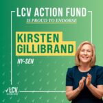 Kirsten Gillibrand Instagram - I'm proud to have @lcvoters endorsement. And I will never stop fighting for clean air, clean water, and a safe, livable future for all New Yorkers.
