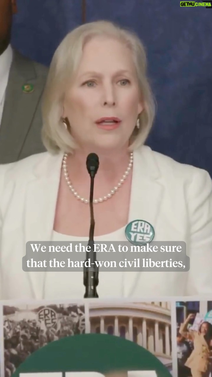 Kirsten Gillibrand Instagram - The Equal Rights Amendment was first introduced by Alice Paul 100 years ago today in Seneca Falls, New York. After a century of work, it’s been properly ratified. Now we’re carrying on the fight to have it published as the 28th Amendment to our Constitution.