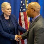 Kirsten Gillibrand Instagram - I'm so grateful that Michael K. Williams' nephew, Dominic Dupont, could join me this week to call on Congress to pass the FEND Off Fentanyl Act. Far too many families have lost a loved one to an accidental fentanyl overdose. It's time to take on the drug cartels and traffickers flooding our communities with these deadly drugs.