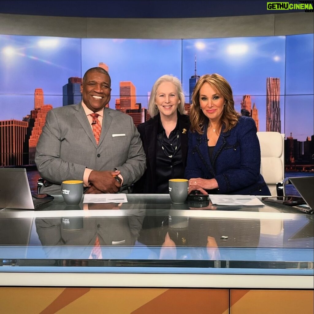 Kirsten Gillibrand Instagram - It’s always going to be a good day when I can start my morning with #GDNY! Great as always to see @rosannascotto — and welcome to the show, @curtmenefee!