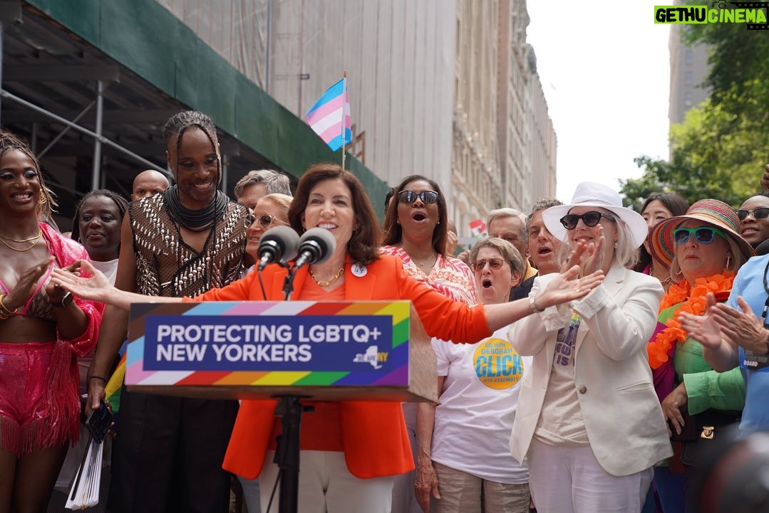 Kirsten Gillibrand Instagram - Pride is a celebration. Pride is a protest. Pride is a promise to keep fighting until every LGBTQ+ American can live openly, proudly, and without fear. #NYCPride
