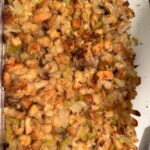 Kirsten Gillibrand Instagram - The turkey is just about done! I cover my turkey in bacon before I cook it - it keeps it super moist and flavorful. Here are my Thanksgiving recipes: Thanksgiving Turkey 🦃 Start with a fresh turkey (if it’s frozen it takes 3 or 4 days to defrost in the refrigerator). Rub the inside cavity with salt. Add 1 apple and 1 onion cut in sections to the cavity for moisture. Put in roasting pan with a cup of water for moisture. Cover entire bird with bacon. Bake at 325 for 20 minutes a pound. Check after 1 hour and remove bacon (so you can eat it!) After the bacon is removed, tent it with aluminum foil so top doesn’t burn. Let rest for 20 minutes when done before you carve it. Recipe for Thanksgiving savory stuffing: Sauté in 2-3 tbs of olive oil (or butter if you prefer): 1 whole large onion sliced 6 stalks of celery sliced 2 cups sliced mushrooms All to taste: 1 tbs summer savory 1 tsp sage 1 tsp thyme 1 tsp rosemary 1 tbs parsley flakes Salt and pepper to taste Combine sautéed vegetables with 8-12 cups of dried bread cubes (or amount that fits your pan). Add 2-4 cups of turkey broth (if you save giblets from your turkey you can simmer them for an hour and use that broth) until moist but not sticky. Add to a 9x13 greased (butter or olive oil) baking dish and bake for 45 minutes. Happy Thanksgiving!