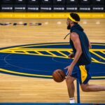 Klay Thompson Instagram - DubNation , I still have a really long , long , LOOOONG way to go . But my goodness, it felt so dang good to get up and down and see the ball go thru the net . Can’t wait to burn em down next year 👌🏽 💦 🔥 !! Big milestone for me this week #jackiemoon #wetfire 📸 @thepeopleloveit Chase Center