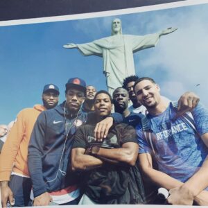 Klay Thompson Instagram - @usabasketball has given me so many great memories . And this day was one of em . Rio was lit 🔥 🇧🇷 
#brotherhood #goldmedalists #imisshoop #tourists 😂