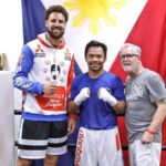 Klay Thompson Instagram - Manny told me he’d teach me how to fight if I teach him how to shoot I think that’s a fair deal 🥊 🏀 👌🏽 😂 Thanks for letting me watch you work @mannypacquiao . I haven’t been that juiced leaving the gym in a long time ! #ANTAgang