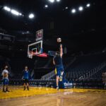 Klay Thompson Instagram - DubNation , I still have a really long , long , LOOOONG way to go . But my goodness, it felt so dang good to get up and down and see the ball go thru the net . Can’t wait to burn em down next year 👌🏽 💦 🔥 !! Big milestone for me this week #jackiemoon #wetfire 📸 @thepeopleloveit Chase Center