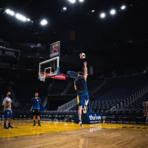 Klay Thompson Instagram - DubNation , I still have a really long , long , LOOOONG way to go . But my goodness, it felt so dang good to get up and down and see the ball go thru the net . Can’t wait to burn em down next year 👌🏽 💦 🔥 !! Big milestone for me this week #jackiemoon #wetfire 📸 @thepeopleloveit