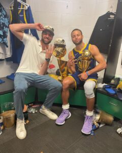 Klay Thompson Instagram - Coolin with the MVP, and they say all we do is shoot 3’s….AND WIN CHAMPIONSHIPS ! 😂