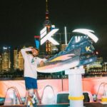 Klay Thompson Instagram - The KT9 is officially here. Thank you to everyone at @antasportsofficial who made this possible ! #CaptainKlay Shanghai, China