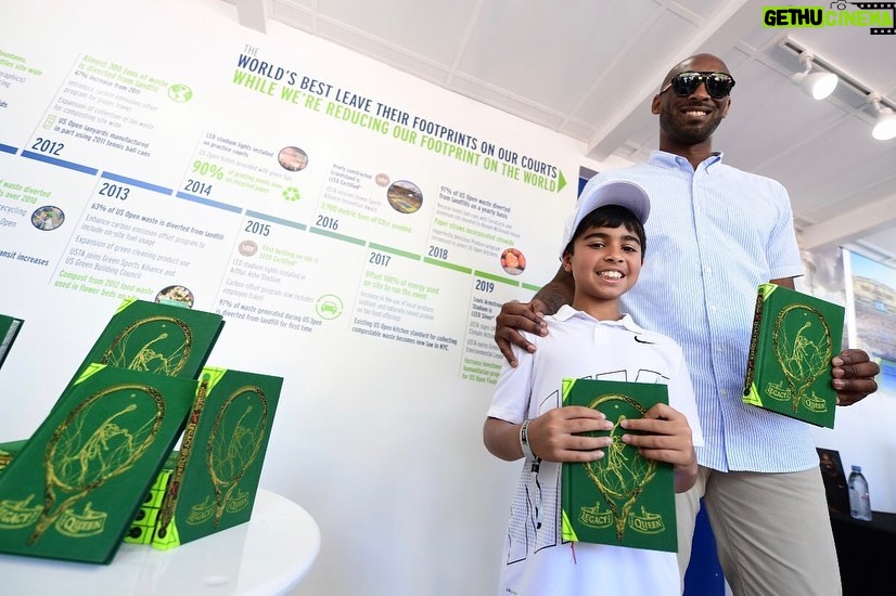 Kobe Bryant Instagram - Wow. Watching these athletes perform at the @usopen was incredible. And, I appreciate the warm welcome of our latest @Granity project - a tennis novel called #LEGACYANDTHEQUEEN. It hits on September 3rd... link to order is in bio. #GranityStudios