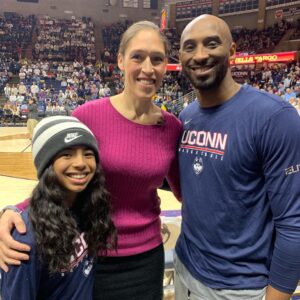Kobe Bryant Instagram - Had a great trip to @uconnwbb for senior night and the retirement of basketball legend @promise50 with my baby Gigi. Thank you Gampel, Thank you Coach Geno and Cd for the warm welcome. Good luck the rest of the way 💪🏾 #mambamentality #wizenard