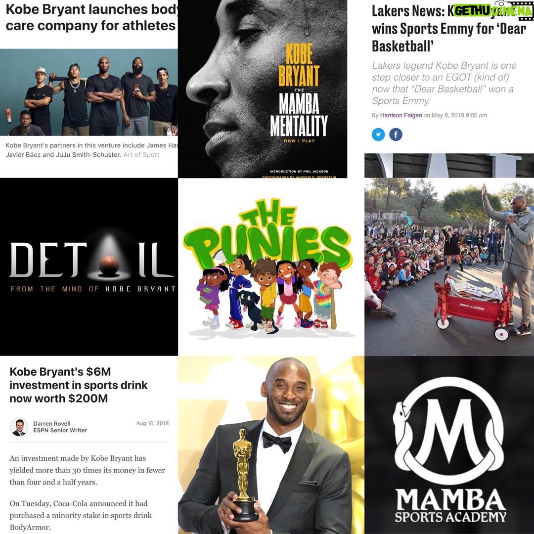 Kobe Bryant Instagram - What an amazing and blessed 2018! I’m looking forward to ‘19 and the challenges it will bring. May you all have a fun and safe celebration tonight #HAPPYNEWYEAR #mambamentality