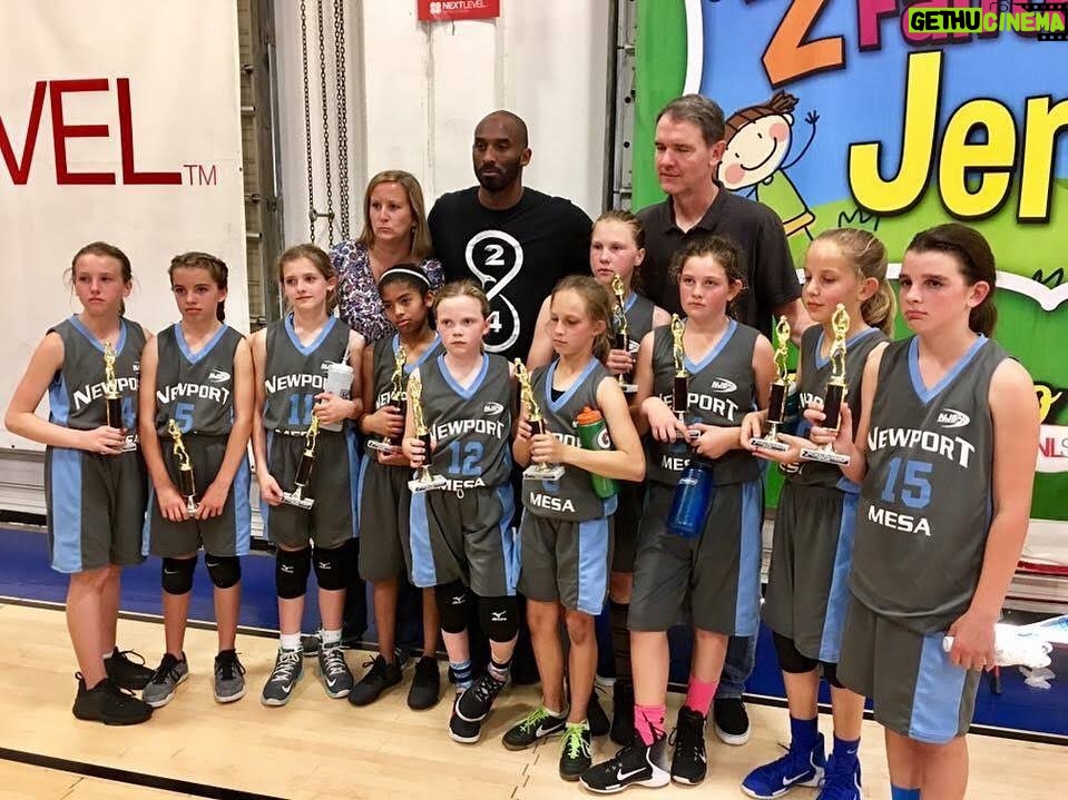 Kobe Bryant Instagram - Here’s our fourth place “winners” picture lol six of the kids in the picture stayed with me and worked every single day to get better and continue to work to this day. The 7th player (not in pic) missed this game for a dance recital so that should tell you where her focus was at this time, meaning she enjoyed dance more than ball which is fine. Now? She eats sleeps and breaths the game. So from this original group of 7 we have added a player TWO years YOUNGER (6th grade now), a player who’s team in our area folded and a player who’s family moved here from Tennessee. The beauty of coaching is growing the players from the ground up. That journey continues #mambas #2yearsago