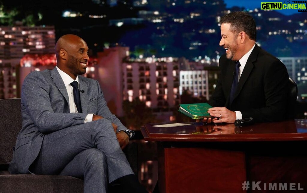 Kobe Bryant Instagram - Catch me on #Kimmel TONIGHT! Had fun discussing @Granity’s latest projects including our newest book, #LegacyandtheQueen, which is about a young tennis phenom and the scripted family friendly podcast series #ThePunies. Tune-in tonight at 11:35 ET to watch! @JimmyKimmelLive @JimmyKimmel #ABC #GranityStudios