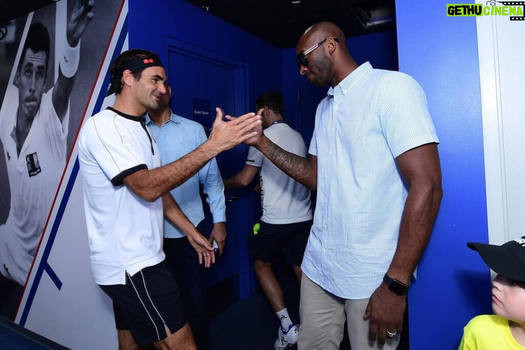 Kobe Bryant Instagram - Wow. Watching these athletes perform at the @usopen was incredible. And, I appreciate the warm welcome of our latest @Granity project - a tennis novel called #LEGACYANDTHEQUEEN. It hits on September 3rd... link to order is in bio. #GranityStudios