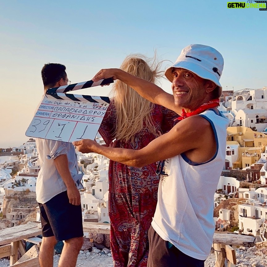 Konstantina Kommata Instagram - Σε ευχαριστούμε Σαντορίνη… ήταν πανέμορφα… 🧡 #undertheeyelashes #movie #santorinigreece Santorini, Greece