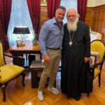 Kostas Sommer Instagram - Ευχαριστώ πολύ τον αρχιεπίσκοπο Ιερώνυμο, για τις ευλογίες του, τιμή μου η συνάντηση μας. #metonsommer Athens, Greece