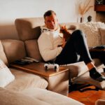 Kostas Sommer Instagram - The happiness of your life depends on the quality of your thoughts… Chill time at home is one of the most important investments for your soul and peace of mind… @magicbeeclothing @lazysofa_evagelidis Glyfáda, Greece