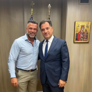 Kostas Sommer Instagram - Με το φίλο μου, και Υπουργός Εργασίας και Κοινωνικής Ασφάλισης @adonis_georgiadis , Η εμπιστοσύνη Του στο πρόσωπό μου, και η στήριξη του έως υποψήφιος περιφερειακός σύμβουλος στο νότιο τομέα με το @nickhardgr , είναι μεγάλη τιμή για μένα.