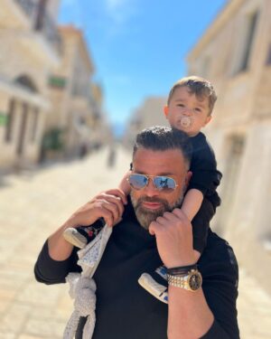 Kostas Sommer Instagram - My son, my life… your smile overwhelms my heart with joy
Its my honor to guid you on your way to becoming a man
Mothers turn babys into boys, and fathers turn boys into men… 
#raisinglions 
Proud father of a lion cub