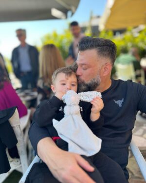 Kostas Sommer Instagram - My son, my life… your smile overwhelms my heart with joy
Its my honor to guid you on your way to becoming a man
Mothers turn babys into boys, and fathers turn boys into men… 
#raisinglions 
Proud father of a lion cub