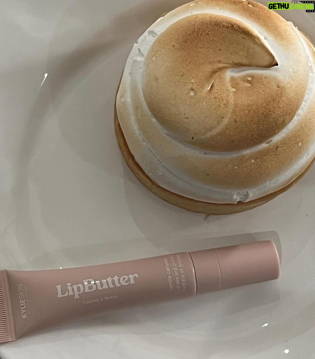 Kris Jenner Instagram - Kylie’s vanilla caramel LIP BUTTER is available now at KylieSkin.com 😋 For lips that are hydrated, soothed, smoothed and softer than ever. @kyliejenner @kyliecosmetics @kylieskin