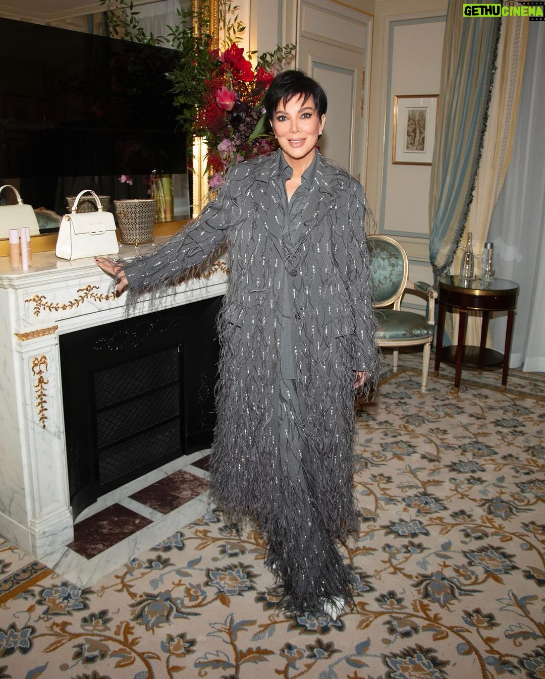Kris Jenner Instagram - Midnight in Paris @coreygamble @maisonvalentino #Valentino #Paris 🇫🇷 📷 by @stevensimione @daniele.iachella
