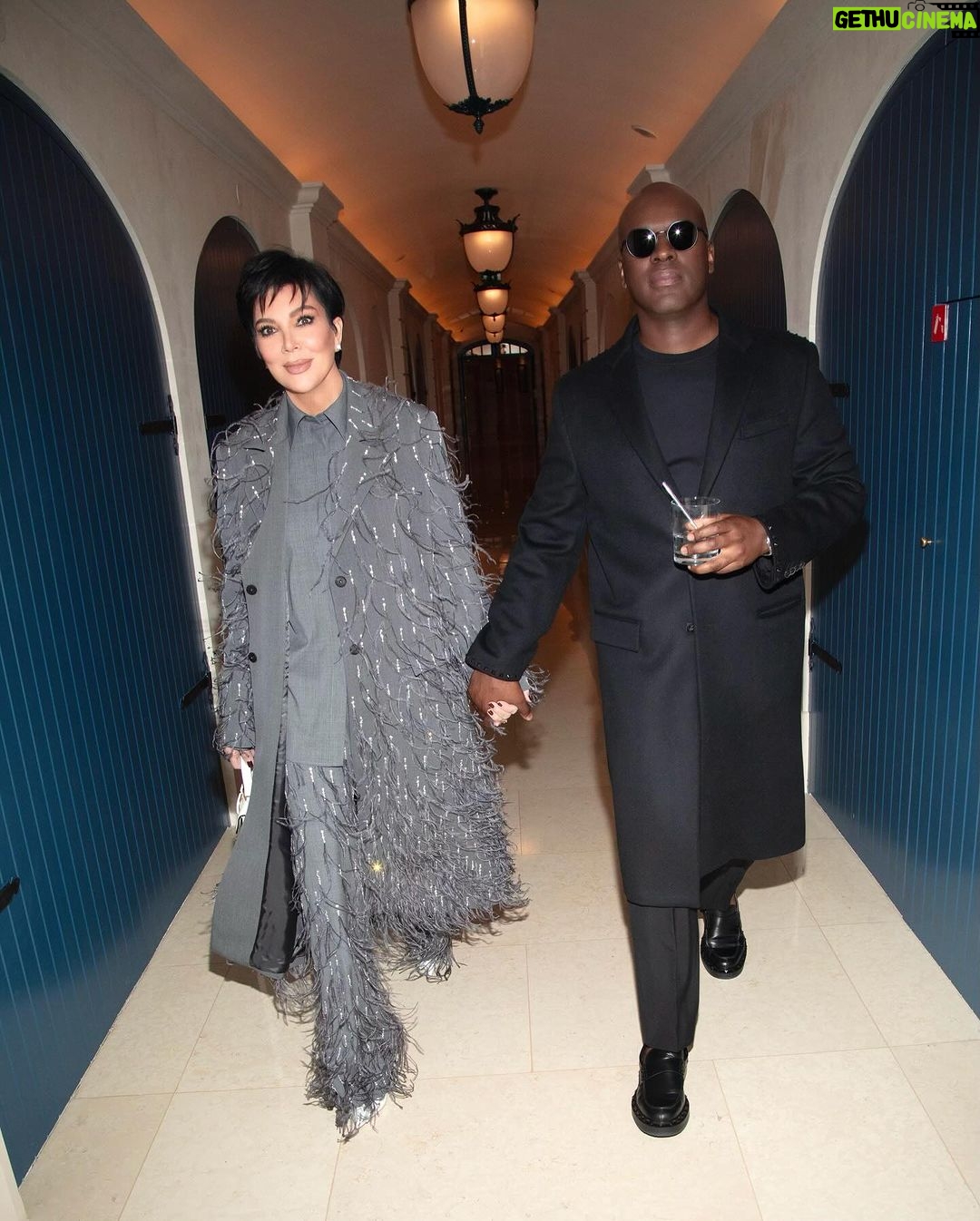 Kris Jenner Instagram - Midnight in Paris @coreygamble @maisonvalentino #Valentino #Paris 🇫🇷 📷 by @stevensimione @daniele.iachella