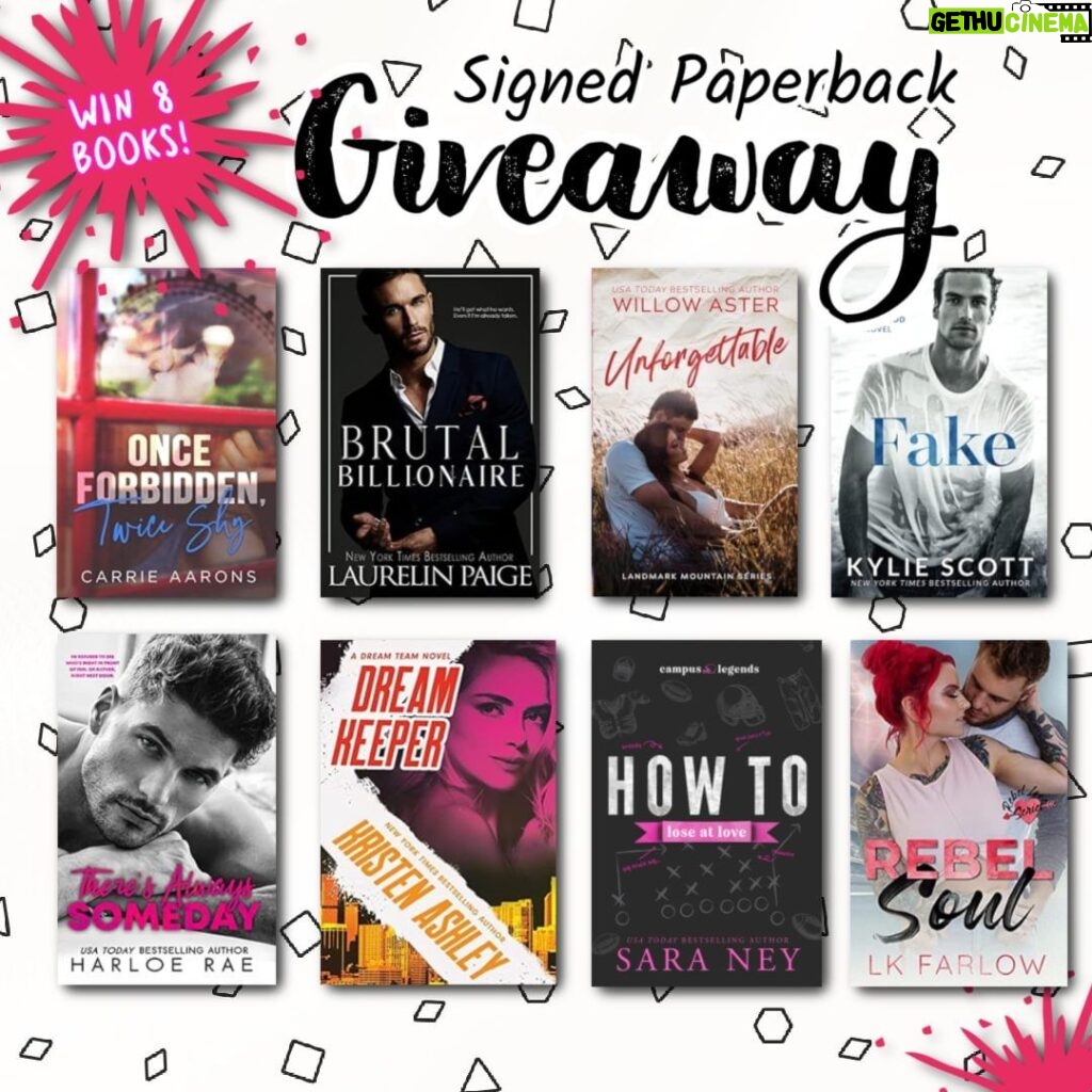 Kristen Ashley Instagram - The Content to Copy/Paste: ❄️ Sweater weather = snuggling up with a good book! Now is your chance to Enter to Win 8 signed paperbacks because is there such this as too many books?! We think not. TO ENTER: FOLLOW ALL 8 AUTHORS @kristenashleybooks @authorlkfarlow @saraneyauthor @authorkyliescott @harloerae @authorcarriea @thereallaurelinpaige @willowaster ❄️ LIKE this post ❄️ ❄️ COMMENT on each post ❄️ ❄️ TAG 2 book besties ❄️ The fine print: BEWARE OF SCAMMERS. None of the participating authors will contact you or slide into your DMs. Never give out your personal or financial information. Winner will be tagged in all the participating posts on Nov. 20th. US Only. Winner must be 18+ or older. Instagram is not affiliated with this giveaway.