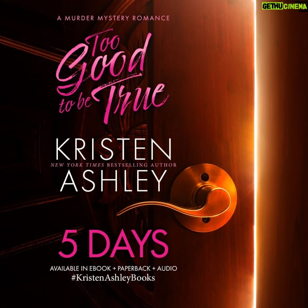 Kristen Ashley Instagram - Gird your loins friends! It's Countdown Time! TOO GOOD TO BE TRUE is happening soon! Want to know what it's all about? Heiress Daphne Ryan is uncertain about spending a week at the sprawling country estate of the family of her sister’s boyfriend. For starters, she doesn’t get along with her sister. Then there’s the fact his family is old, wealthy aristocracy, and Daphne’s from brash, new American money. Mostly, it’s that everyone knows Duncroft House is haunted by the ghost of a 1920s film star who died there. Deemed an accident, for nearly a century, people are sure it was murder. Daphne doesn’t like scary things, say…haunted houses. She likes it less when strange things start happening to her when she arrives. But she finds she has a surprising ally. Ian Alcott, the heir to the earldom, is rich, gorgeous and just as concerned about the frightening things that keep befalling Daphne at his ancestral family home. As he moves to protect her, Daphne finds he’s also funny, kind and sexy as hell. Indeed, he just might be too good to be true. Grab your copy today (link in bio) and see if you can figure out the whodunit! [Donna] Rock On! #kristenashley #KristenAshleyBooks #MurderMysteryRomance