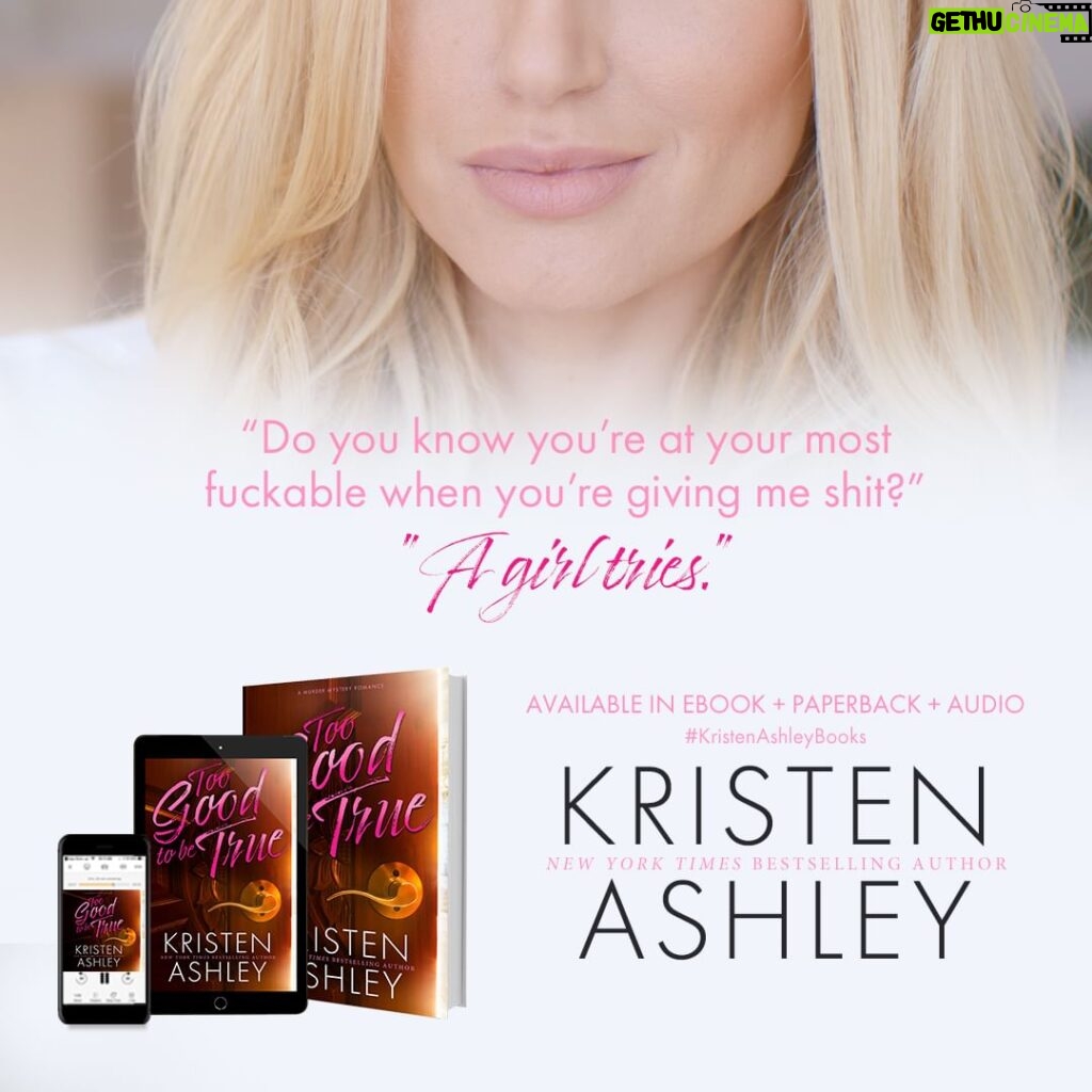 Kristen Ashley Instagram - Oh Daphne! TOO GOOD TO BE TRUE releases October 31st! Pre-Order your copy today (link in bio) and see if you can figure out the whodunit! [Donna] Rock On! #kristenashley #KristenAshleyBooks #MurderMysteryRomance