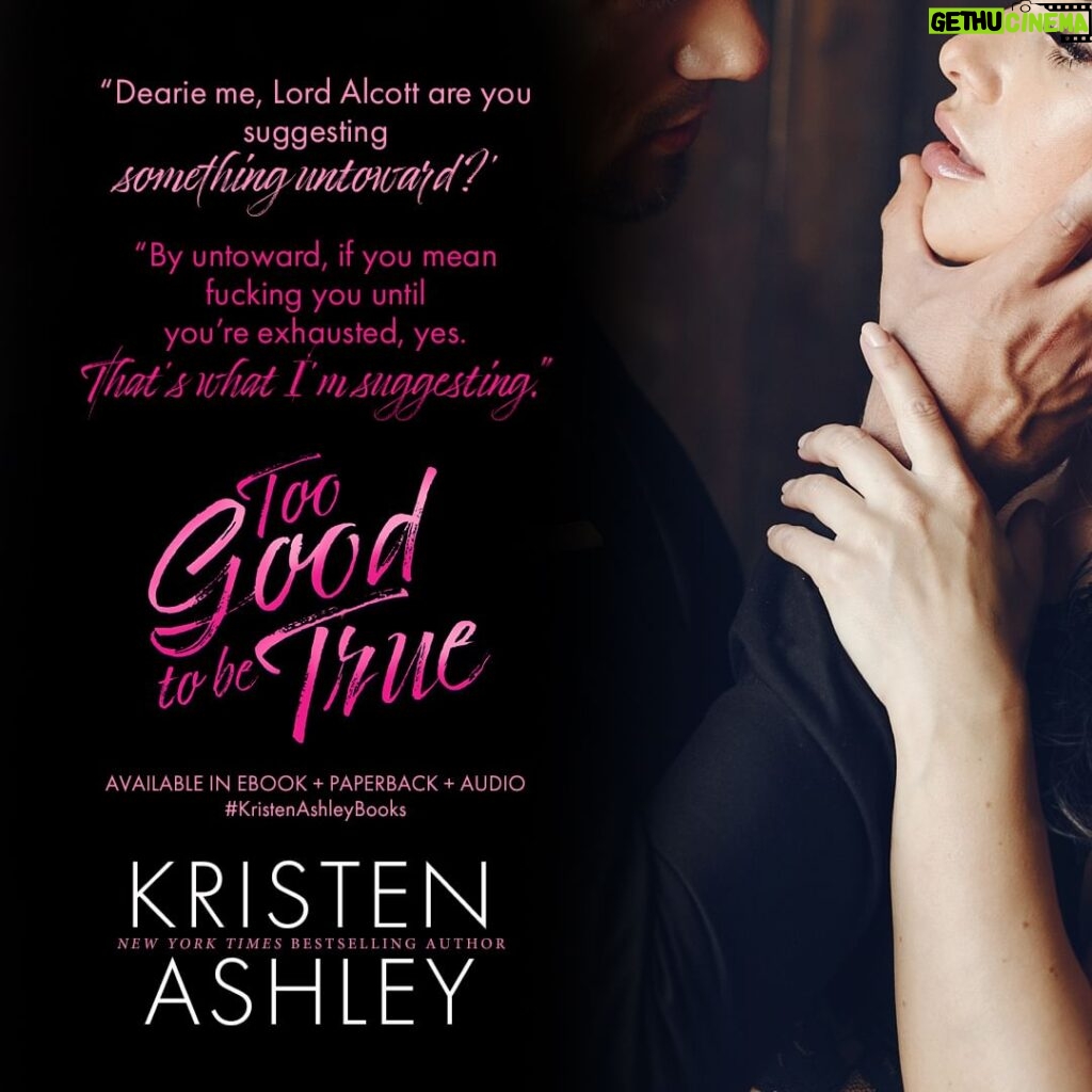 Kristen Ashley Instagram - Happy Friday the 13th friends! Are you ready for some things that go bump in the night? The highly anticipated TOO GOOD TO BE TRUE is coming your way on October 31st. Just in case you're wondering, here are 7 questions asked and answered... 1. Will Too Good to Be True be available on all platforms? YES 2. Will Too Good to Be True be available in all formats? YES 3. Will Too Good to Be True be available everywhere? YES 4. Are you going to love Daphne and Ian? YES x Infinity 5. Is Too Good to Be True a murder mystery romance? YES 6. Is Duncroft House super spooky? Also YES but it won't cause nightmares. 7. Oh my gosh, can I pre-order Too Good to Be True? Glad you asked, yes you can! Hit the link in bio to Pre-Order TOO GOOD TO BE TRUE today! [Donna] Rock On! #KristenAshley #KristenAshleyBooks #murdermysteryromance #RockChickPress