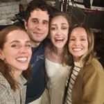 Kristen Bell Instagram - A dreamy 48 hours in NY with @erikajaye: -eating at @pizzalovesemily with my soul siblings -seeing the @darcycarden break her cast mates in her broadway DEBUT because shes hilarious -sleeping in a cupboard sized room and a full bed with @erikajaye - wrapping up the night watching the epically talented @bensplatt and @micaela_diamond bring down the house in @paradebway