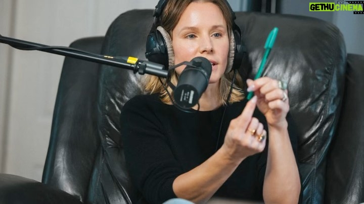 Kristen Bell Instagram - I came up to the attic to grab a snack and was handed a microphone. Then i was asked to list my fav @f1 drivers according to their sexual prowess. What a morning! @effwonwithdrs @spotifypodcasts @daxshepard