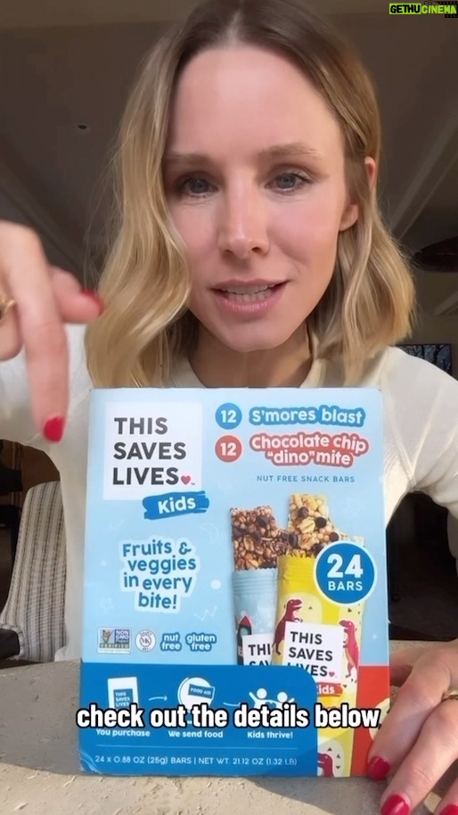 Kristen Bell Instagram - Would you like $1000 and to feed some hungry kids?! @thisbar @upworthy @nokidhungry and I are on mission to end child hunger! JOIN US, OK? Enter below for the chance to win $1000, a personal message from me ( I could be your voice mail!) and free snacks that give back :) 2 EASY WAYS TO ENTER: • Follow @upworthy @thisbar and @nokidhungry • Like @thisbar’s latest post and tag three friends in the comments OR • Share a post in support of the movement!! (Include your This Saves Lives snacks if you have them) • Tag @upworthy @thisbar and @nokidhungry - @Upworthy will re-share their favorites. (DM them your post if you have a private account.) Annoying Legal jargon: Giveaway closes Tuesday, March 14th. Winner will be selected at random and contacted via DM- exciting! By entering, entrants confirm they are 18+ years of age. Giveaway not affiliated with or endorsed by Instagram or No Kid Hungry. Open to entrants within the U.S. only. Details and terms at link in bio.