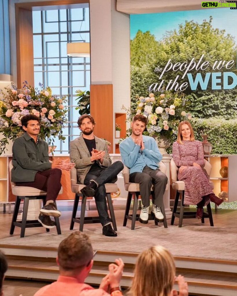Kristen Bell Instagram - The people we love talking on @thetalkcbs about #thepeoplewehateatthewedding out on @amazonprime now!