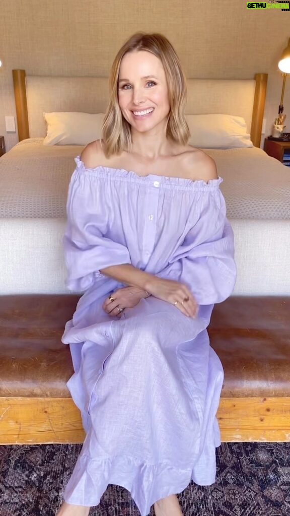 Kristen Bell Instagram - October is Breast Cancer Awareness Month and @daily_sleeper is one of my favorite Jammie brands. And this month up to 25% of all pink and purple styles will be donated to Kvitna Charitable Foundation, a Ukraine-based NGO that promotes breast cancer awareness and supports patients and survivors in the country! So I thought I’d take a minute to show you a few of my favorite pieces :) Sleeper and Kvitna joined forces so women will be able to undergo the necessary treatment for breast cancer- and since 2019 have raised over $30,000. Bravo💗